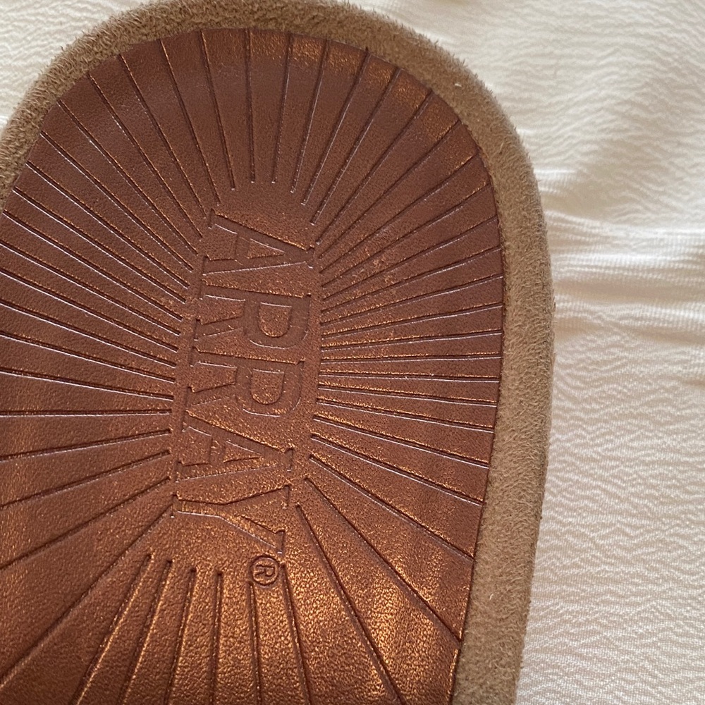 Array Brown Floral Layered Slide Sandals - Picture 4 of 4